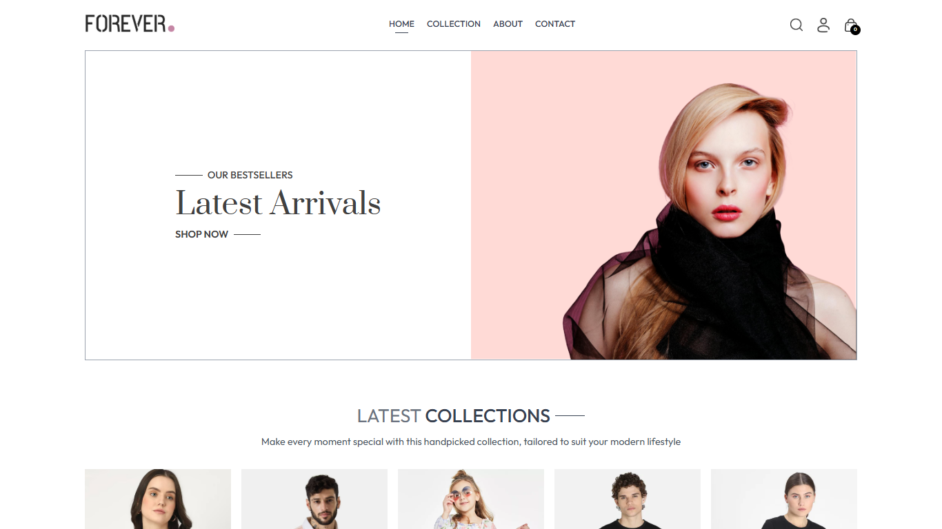E-Commerce Website screenshot